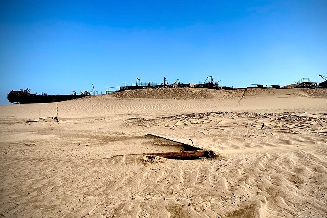 Full Day Tour Shipwreck Sandwich Harbour Adventure - Stop 3: shipwreck viewing, where the Shawnee and Eduard Bohlen still mark the coast