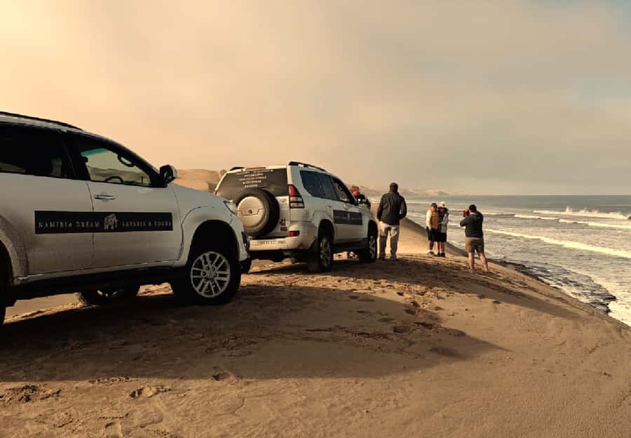 Sandwich Harbour 4x4 Guided Tour - Walvis Bay Lagoon: the bird show that makes the tour worth it