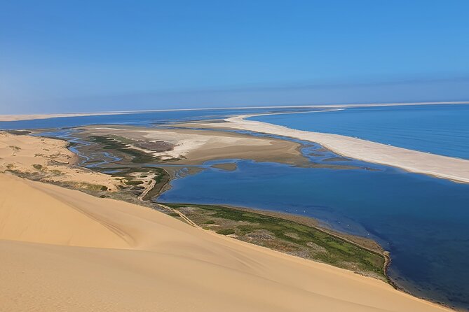 Sandwich Harbour 4x4 guided tours.Join us for an awe inspiring adventure. - Wildlife spotting at the lagoon and along the open sand