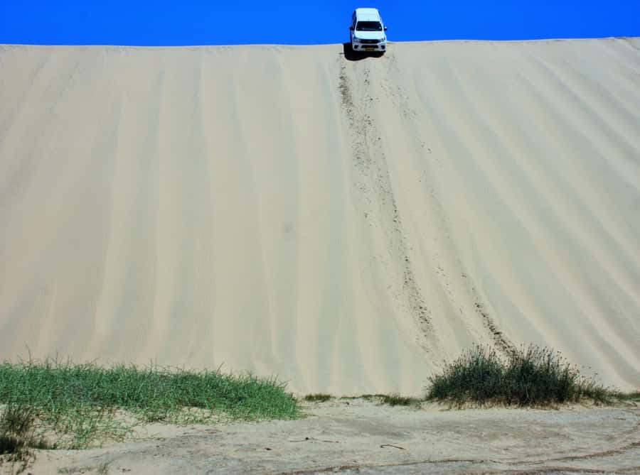 Self-Drive Guided Tour to Sandwich Harbour - Sandwich Harbour at the Namib dunes and Atlantic meet