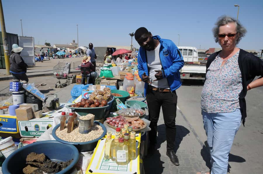 Swakopmund:Mondesa Cultural Township Tour - DRC resettlement area: housing projects explained in human terms