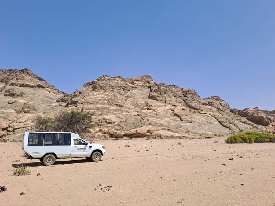 Swakopmund: Moon Valley and Namib Desert Welwitschia Tour - The itinerary flow: viewpoint stop, secret stop, then back to Swakopmund