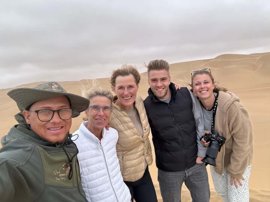 Walvisbay: Sandwich Harbour 4x4 & Sandboarding Tours - Guide Quality: How Christiaan, Bertie, Eddie, and Rudy Change the Day