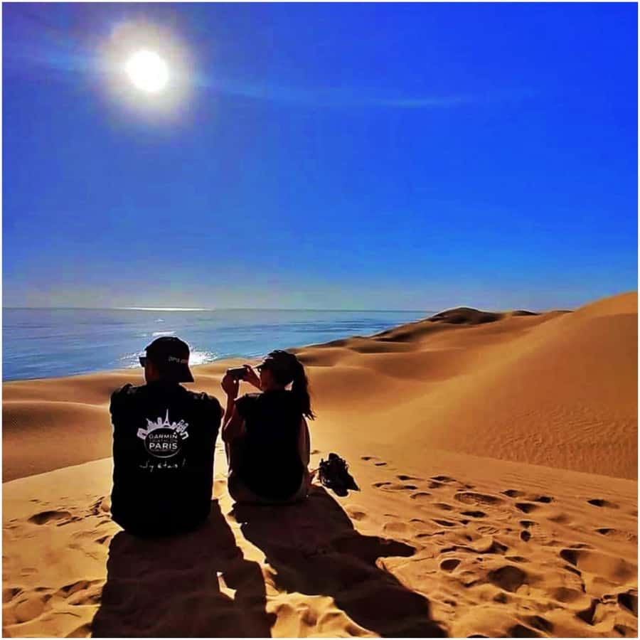 Walvisbay: Sandwich Harbour SUNSET Tour-End It Beautifully - Walvis Bay Lagoon and Pink Lake photo timing